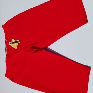 HYBRID & company Women's Hyper Stretch Red Capri  Size 2X